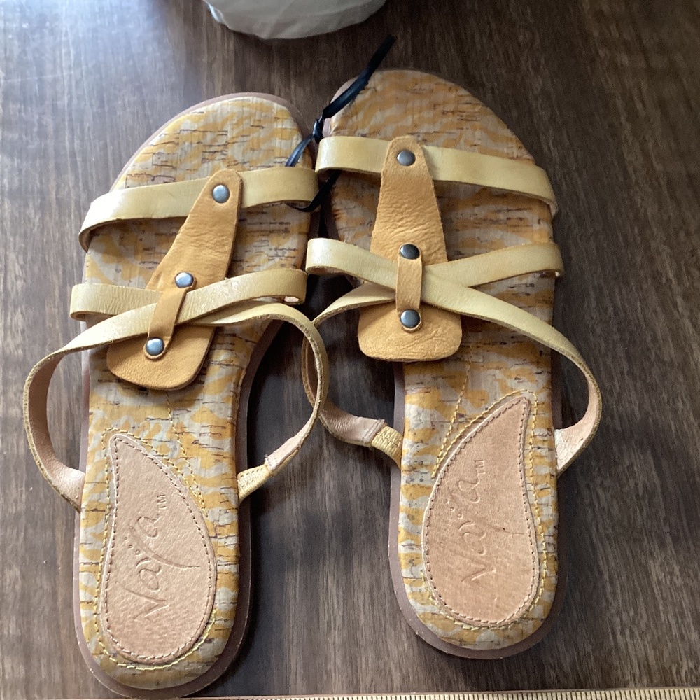 Naya mustard yellow slip in sandal